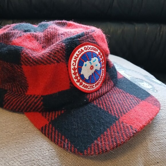 Authentic Canada Goose Buffalo Plaid Wool Lumberjack Hat - Picture 8 of 8
